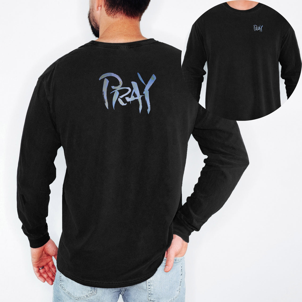 PRAY Unisex Relaxed Fit Long Sleeve T-Shirt