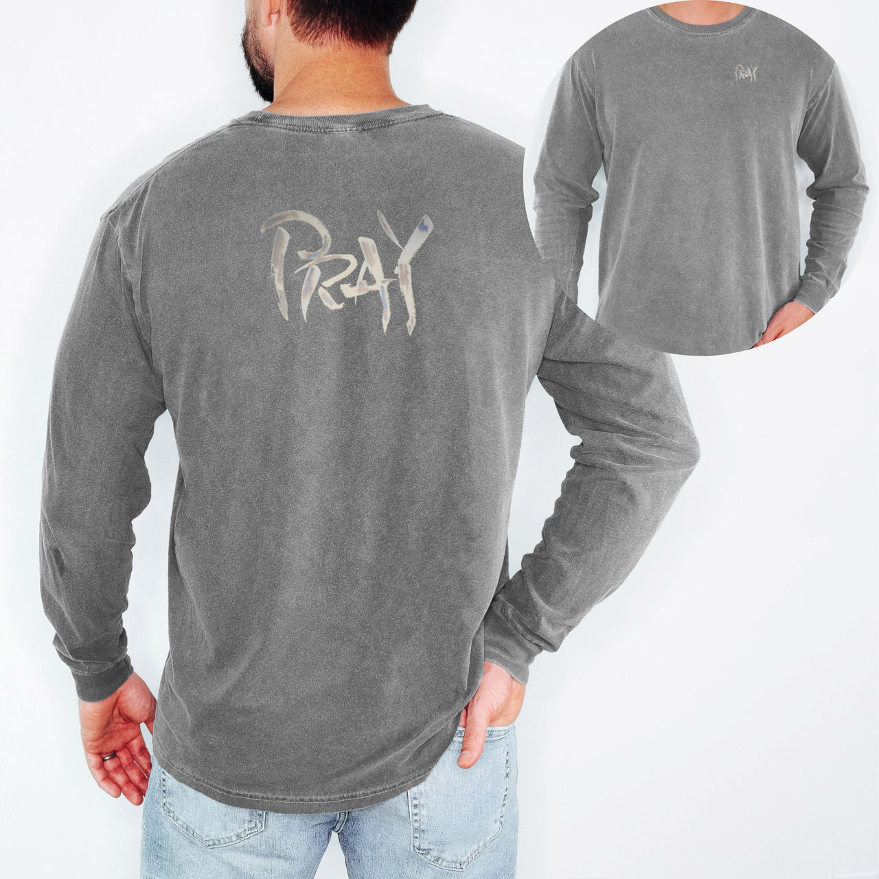 PRAY Unisex Relaxed Fit Long Sleeve T-Shirt