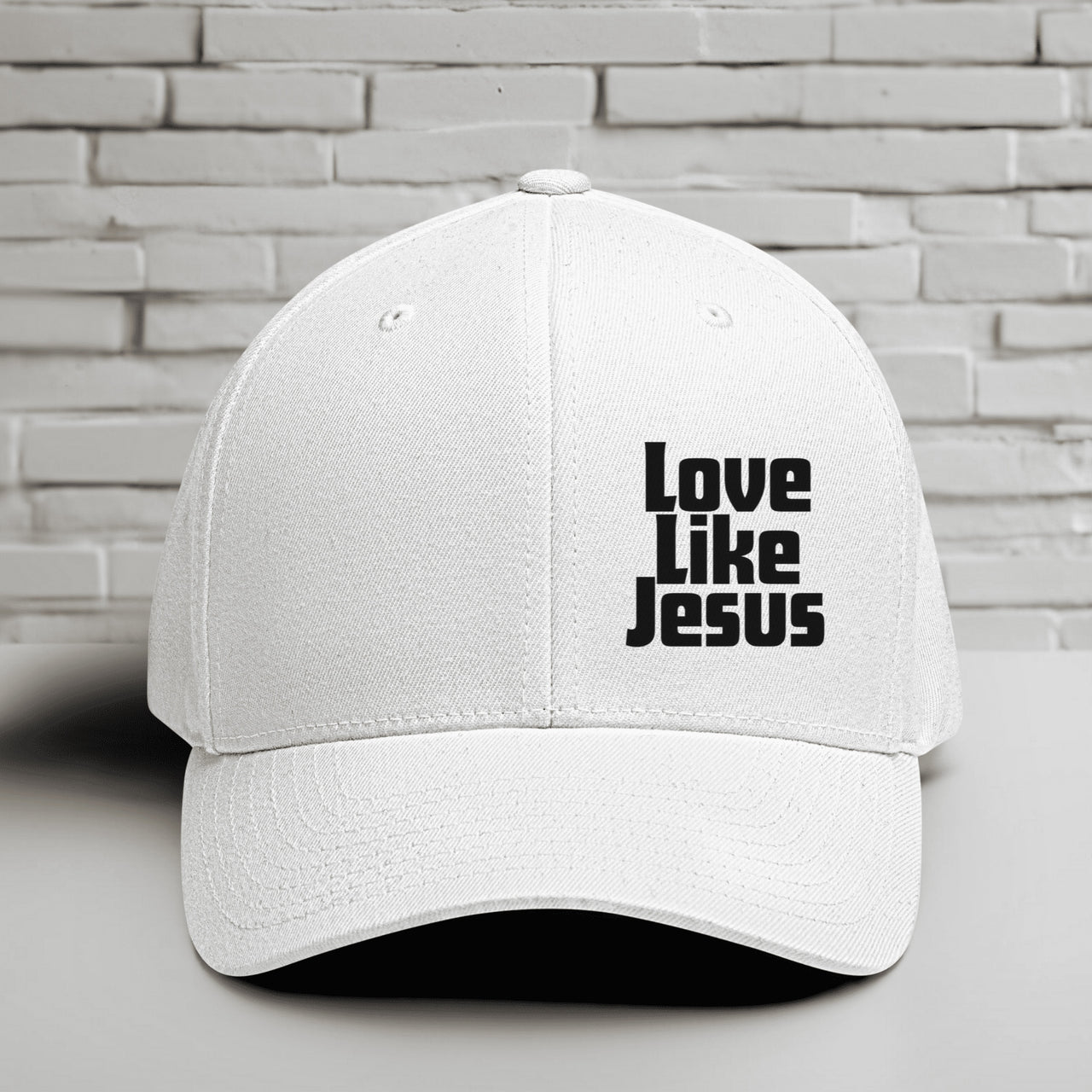 Love Like Jesus Christian Hat - Faith-Based Flexfit Cap - Scripture Inspired