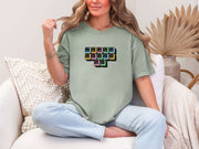 Jesus Loves Me Unisex T-Shirt featuring keyboard keys graphic, perfect for casual wear and faith expression.