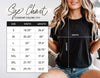 Size chart for Jesus Loves Me Unisex T-Shirt, Comfort Colors 1717 showing dimensions for each size from S to 4XL