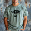 Baptized 2026 T-Shirt worn by a model, celebrating the baptism year with a stylish design.