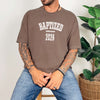Baptized 2026 T-Shirt worn by a person, showcasing a stylish design for new believers celebrating their baptism.