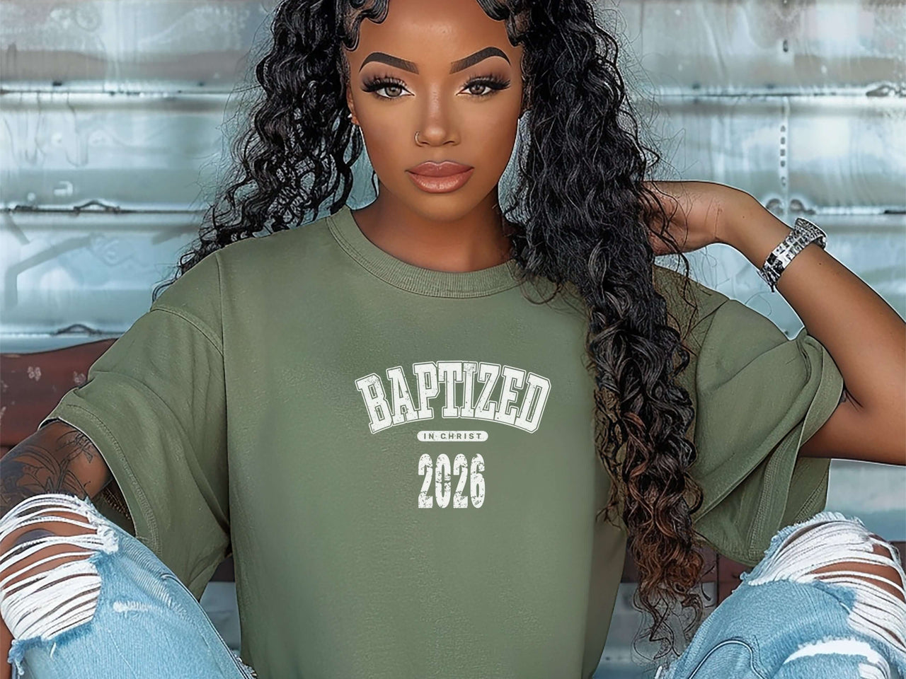 Baptized 2026 Shirt, Baptism Ceremony T-Shirt, Comfort Colors Tee, Christian Faith Shirt, New Believer Tee, Church Outfit, Baptism Gift