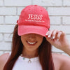 Jesus Embroidered Vintage Cap – 'The Way The Truth The Life' Christian Baseball Hat