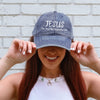 Jesus Embroidered Vintage Cap – 'The Way The Truth The Life' Christian Baseball Hat