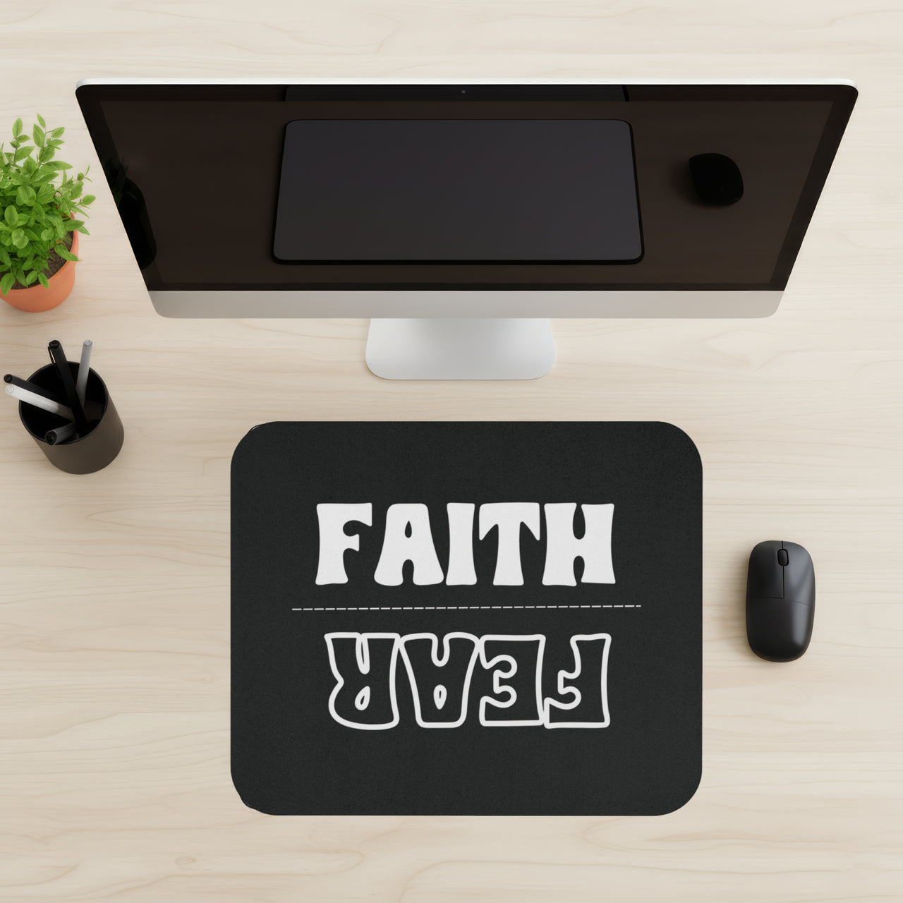 Faith Over Fear Mouse Pad