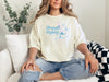 Strength And Dignity Proverbs 31 25 Butterfly T Shirt worn by a woman, featuring a butterfly graphic.