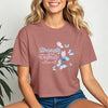 Strength And Dignity Proverbs 31 25 Butterfly Crop Tee featuring a floral design and butterfly graphics.
