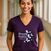 Strength And Dignity Proverbs 31 25 Butterfly V Neck Tee