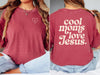 Cool Moms Love Jesus T Shirt featuring heart design, soft fabric, and unisex fit, perfect for mothers celebrating faith.