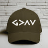 God is Greater than the Highs and Lows Embroidered Flexfit Hat