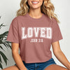 Loved John 3 16 Crop Tee featuring a trendy design and soft fabric, perfect for casual wear.