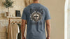 I Fight Demons Armor Of God Ephesians 6-11 Comfort Colors T Shirt displayed on model in a cozy setting.