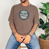 Christian Dad Jokes T Shirt featuring a playful design on a brown tee, perfect for sharing humor and faith.