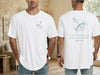 Hebrews 6:19 anchor scripture shirt showcasing a navy anchor design and scripture text on a unisex white t-shirt.