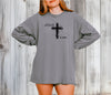 Jesus is King  Long Sleeve Comfort Colors T-Shirt