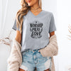 Worship Pray Love V Neck Tee