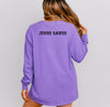 Jesus Saves Comfort Colors Long Sleeve T Shirt