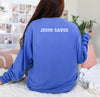 Jesus Saves Comfort Colors Long Sleeve T Shirt
