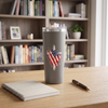 Flag Wrapped Cross Stainless Steel Tumbler, Patriotic Cup, 22oz Insulated Mug, Christian Coffee Travel Flask, Religious Gift