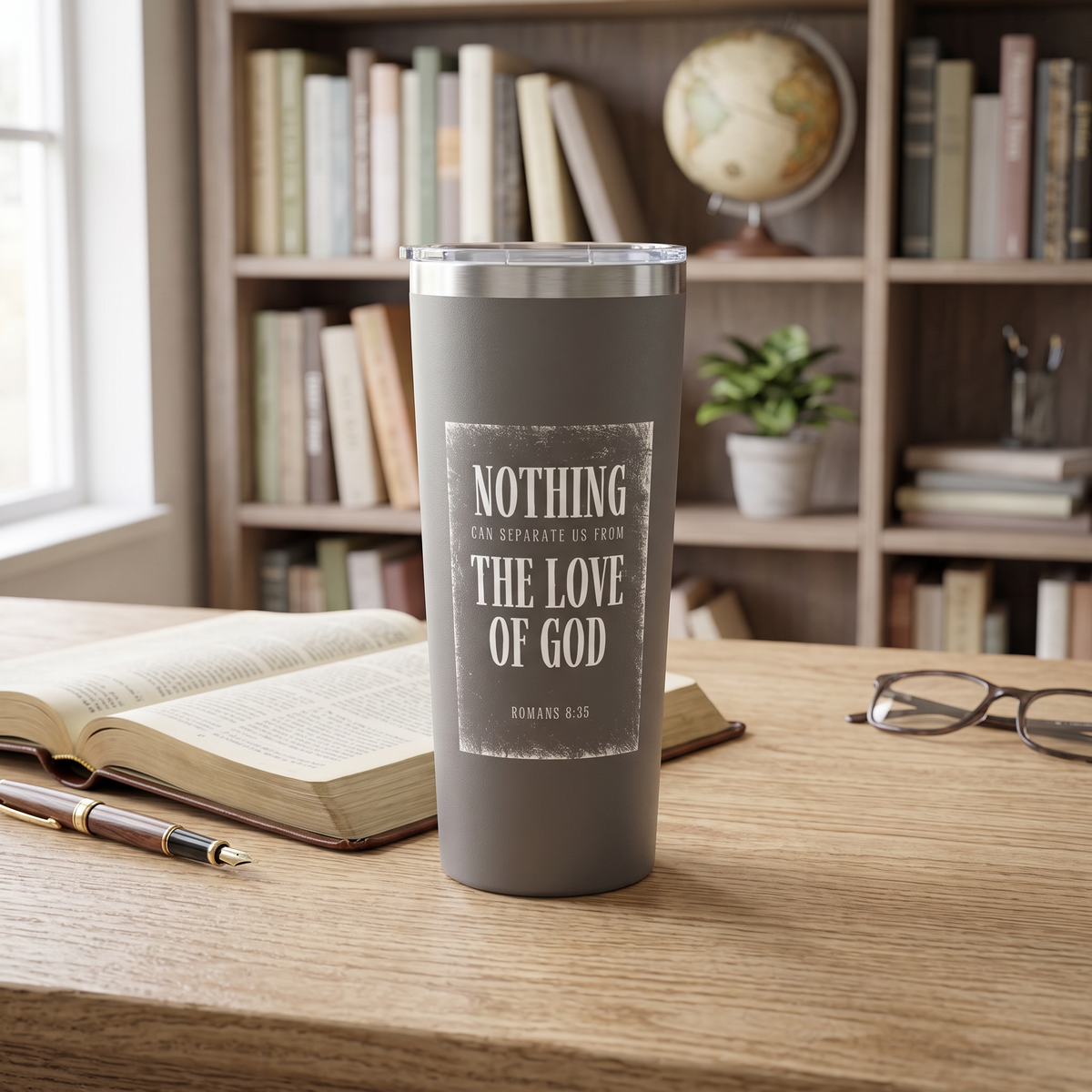Nothing Can Separate Us From the Love of God 22oz Copper Insulated Tumbler