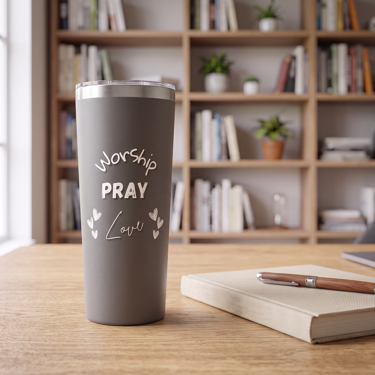 Worship, Pray, Love 22oz Copper Vacuum Insulated Tumbler