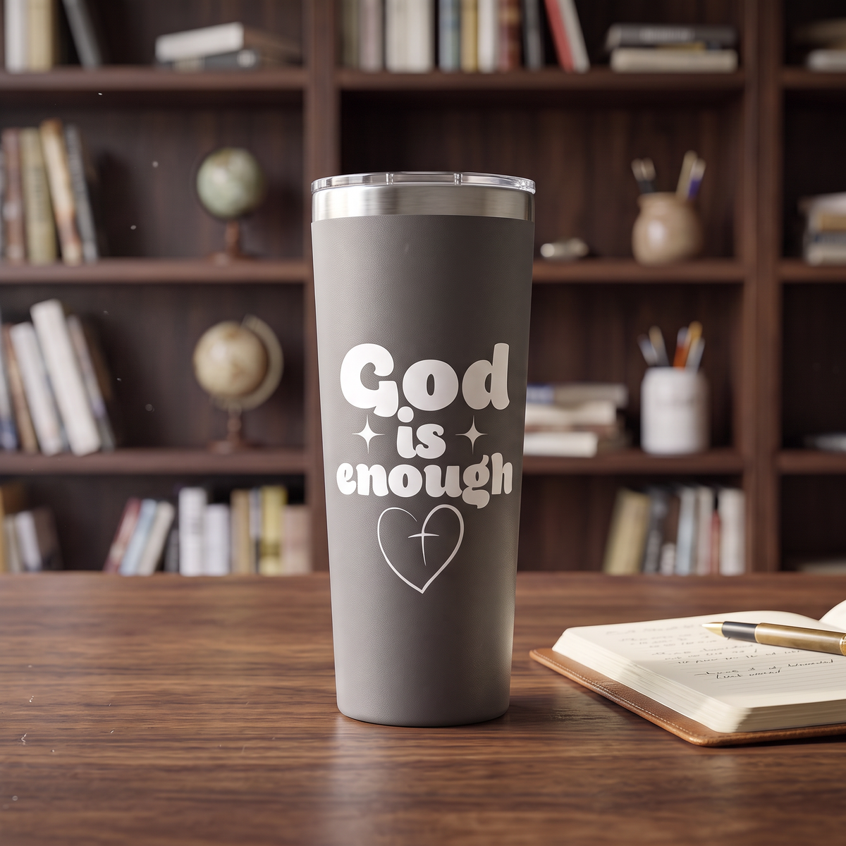 God Is Enough 22oz Copper Insulated Tumbler
