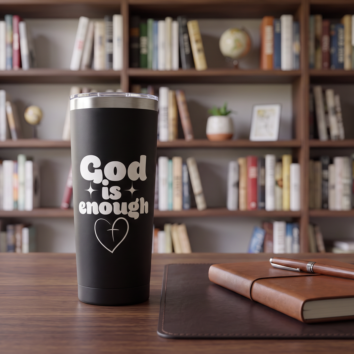 God Is Enough 22oz Copper Insulated Tumbler
