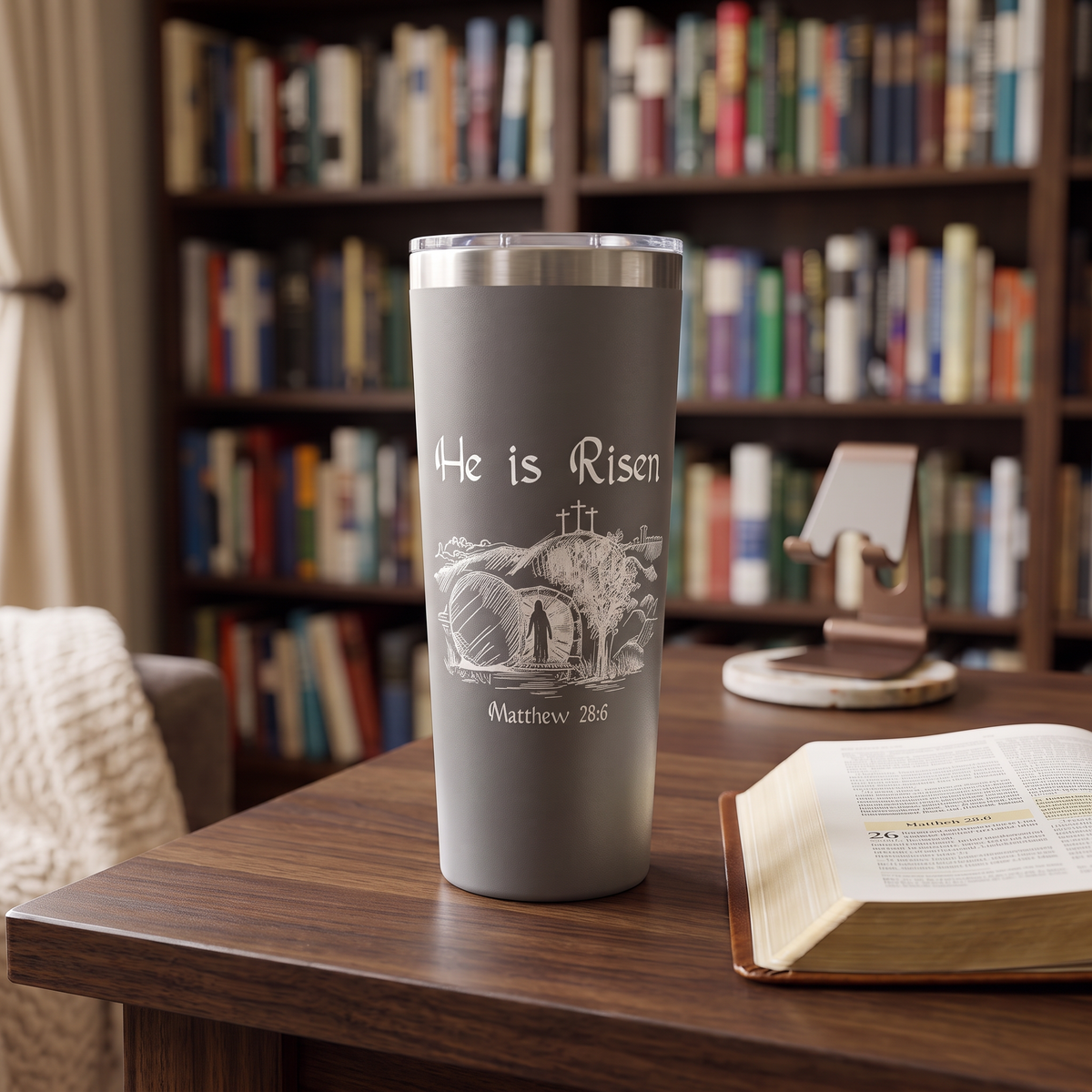 He Is Risen 22oz Copper Vacuum Insulated Tumbler