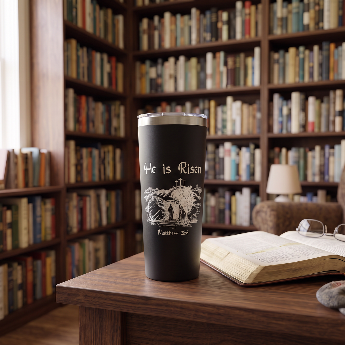 He Is Risen 22oz Copper Vacuum Insulated Tumbler