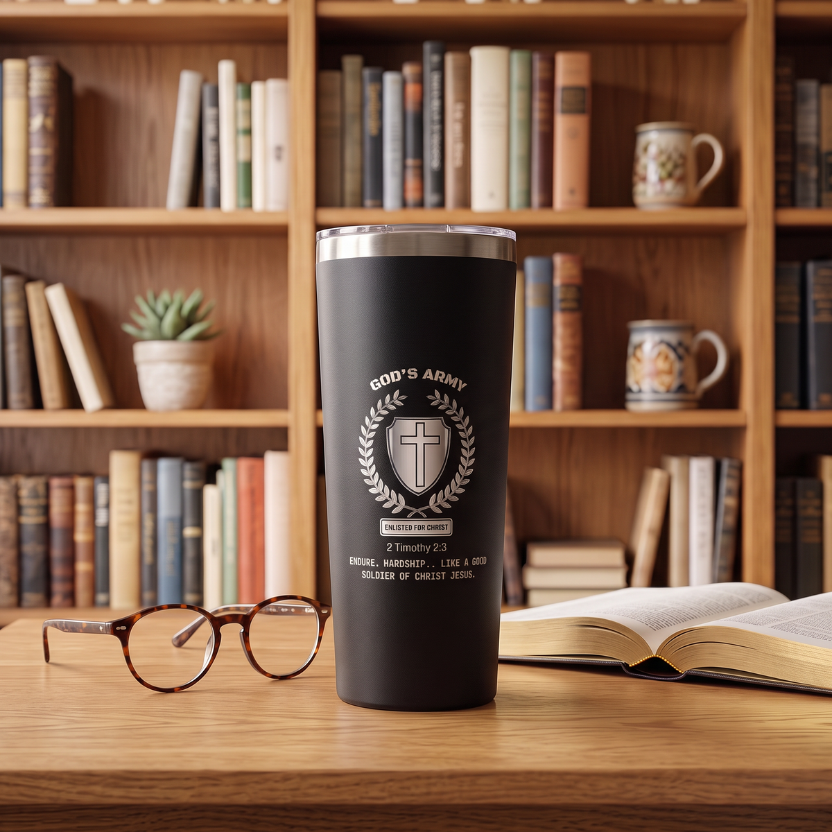 God's Army 22oz Stainless Steel Copper Vacuum Insulated Tumbler