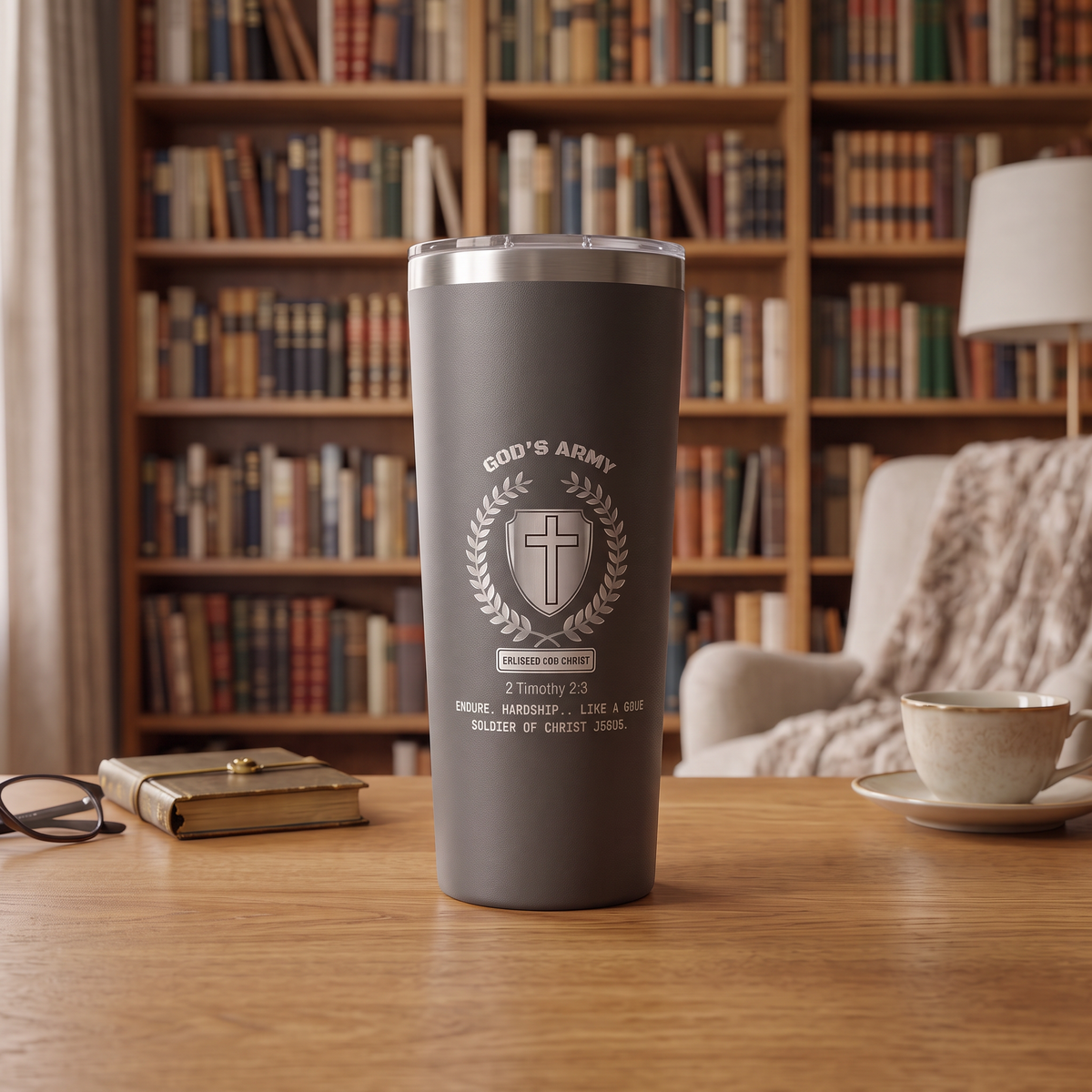 God's Army 22oz Stainless Steel Copper Vacuum Insulated Tumbler