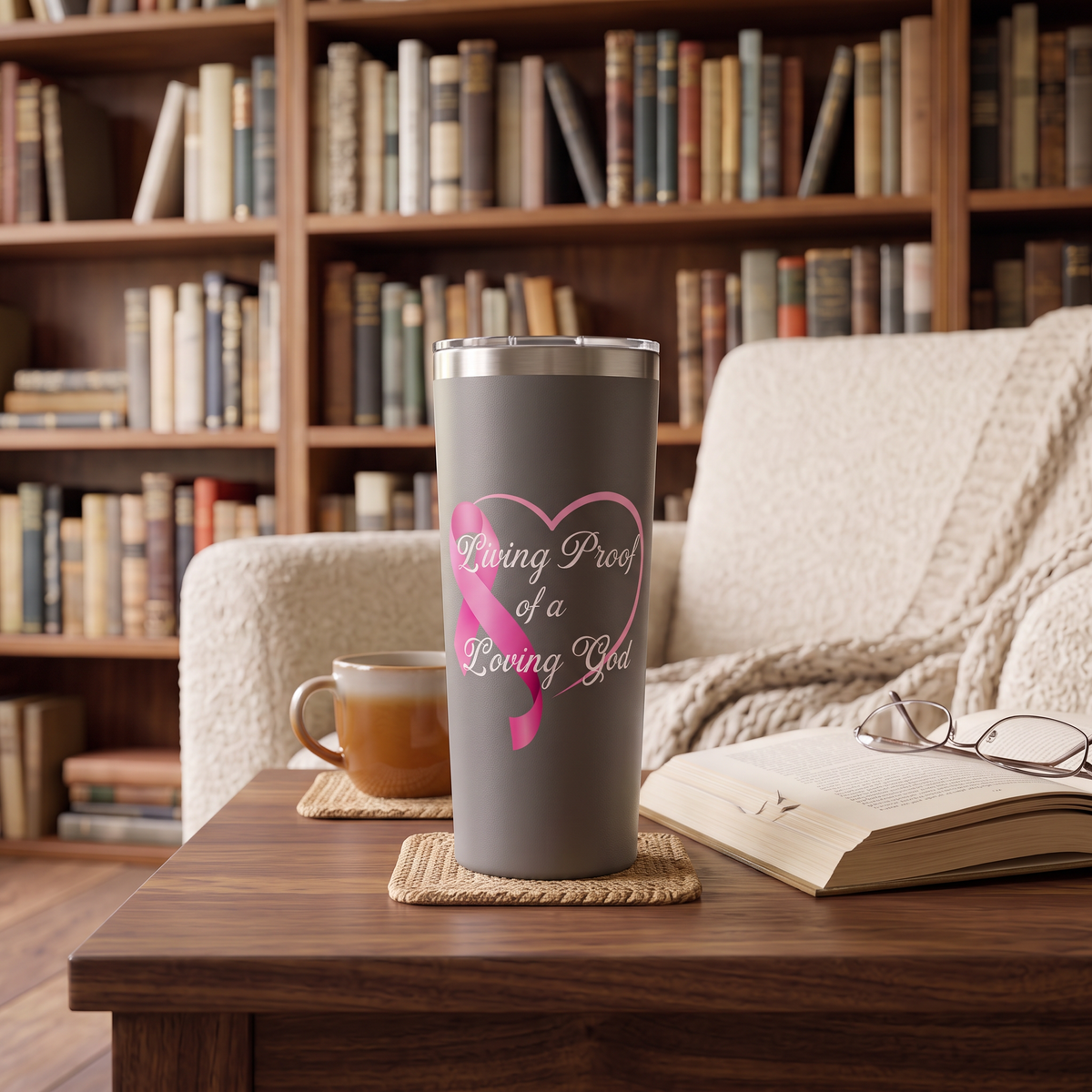 Living Proof of a Loving God 22oz Copper Vacuum Insulated Tumbler