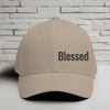 Blessed Embroidered Flexfit Hat - Black Embroidery