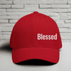 Blessed Embroidered Flexfit Hat - White Embroidery