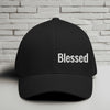 Blessed Embroidered Flexfit Hat - White Embroidery