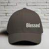 Blessed Embroidered Flexfit Hat - White Embroidery