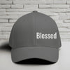 Blessed Embroidered Flexfit Hat - White Embroidery