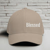 Blessed Embroidered Flexfit Hat - White Embroidery