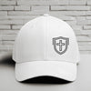 Shield Cross Embroidered Flexfit Hat-Black Embroidery