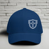 Shield Cross Embroidered Flexfit Hat-White Embroidery
