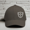 Shield Cross Embroidered Flexfit Hat-White Embroidery