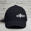 Redeemed Embroidered Flexfit Hat-White Embroidery
