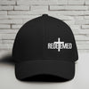 Redeemed Embroidered Flexfit Hat-White Embroidery