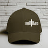 Redeemed Embroidered Flexfit Hat-White Embroidery