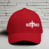 Redeemed Embroidered Flexfit Hat-White Embroidery