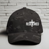 Redeemed Embroidered Flexfit Hat-White Embroidery