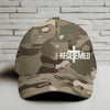 Redeemed Embroidered Flexfit Hat-White Embroidery