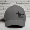 Man of God, Dad, Husband Embroidered Flexfit Hat - Black Embroidery